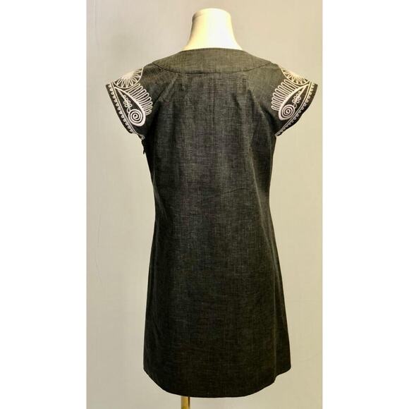 THEME Embroidered Linen Blend Dress Ethnic BOHO Womens Size Small NWOT - Picture 3 of 11